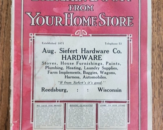 Siefert Hardware Reedsburg 1911 Catalog