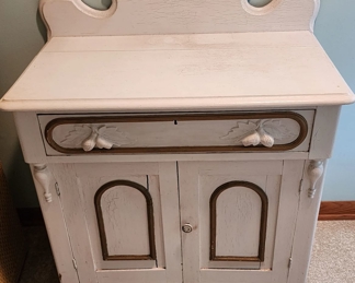 Victorian Commode with Carved Pulls