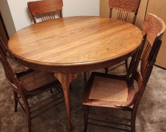 Oak Table and Chairs
