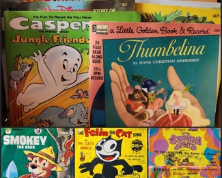 Children's Records Including Smokey The Bear, Casper the Ghost, and Felix the Cat