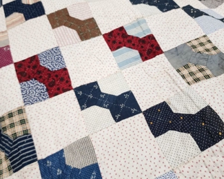 Bow Tie Quilt Measures 82" x 88"