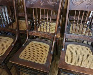 Beautiful set of Pressed Back Chairs