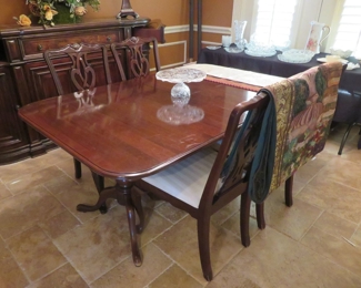 Dining table and chairs
