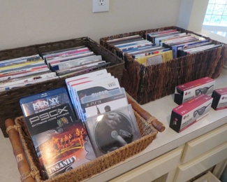DVDs, video games