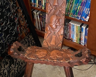 Wood Spanish Chair/ Stool