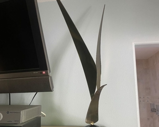 Vintage Abstract Seagull Sculpture by C. Jere