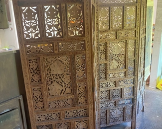 Carved Wooden Screen