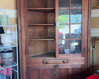 Early corner cabinet as is