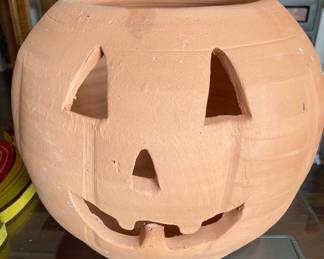 Terracotta Jack o lantern