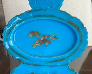 Victorian dithridge blue glass