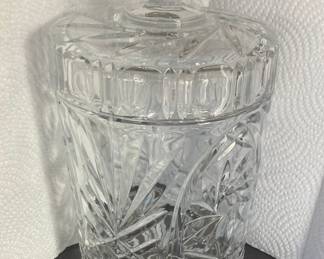 Large crystal covered jar