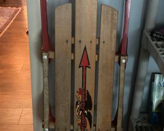 Flexible flyer vintage sled