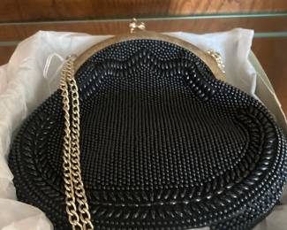 Beaded handbag in original box