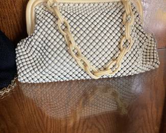 Handbag with tag cut off; probably Whiting Davis