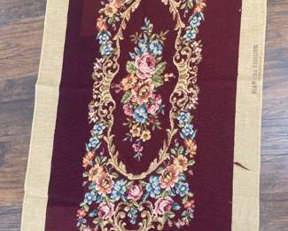 Needlepoint 48x22 - comes with material for the back.