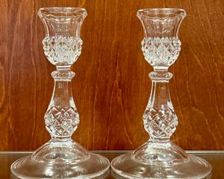 Cut Crystal Candlesticks