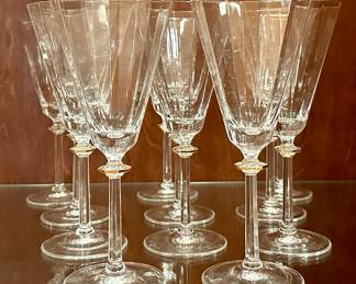 (11) Mikasa South Hampton Gold White Wine Glasses