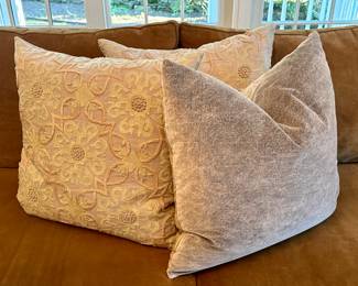(3) Pottery Barn Down Pillows