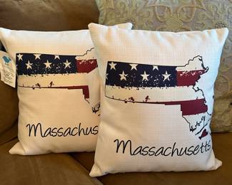 (2) Massachusetts Pillows