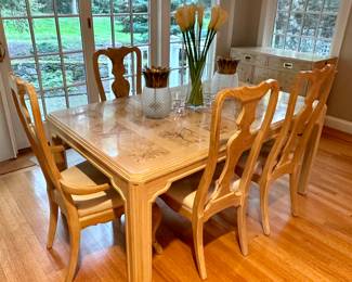 Heritage Kitchen Table with 8 Chairs