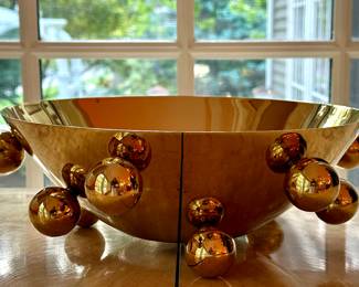 Z Gallerie Gramercy Gold Bowl