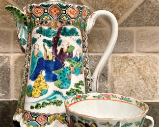 Asian Inspired Teapot & Cup