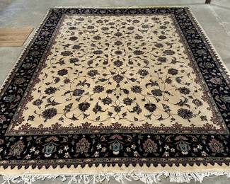 Wool Rug (cream/navy)