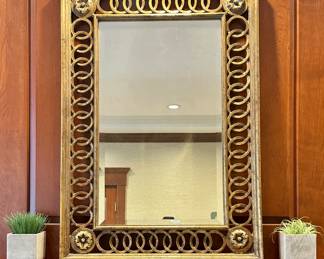 Carved Gold Mirror