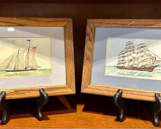 (2) Watercolors, Signed