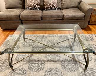 Brass & Glass Coffee Table