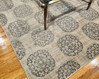 Area Rug - 5' x 8' (Cream, Light Blue, Tan)