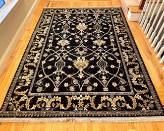 Karastan Rug (Black/Gold) - 8' x 10'