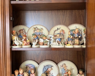 extensive Hummel figurine collection