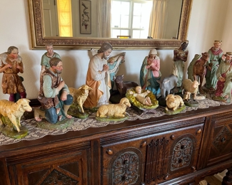 vintage nativity set
