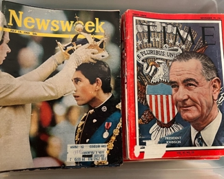 1960s Newsweek and Time magazines