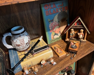 Anri figures, "Ola and Blakken" by D'Aulaire