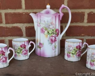 Demitass Hot Chocolate Coffee Pot Set