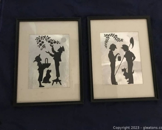 Fabulous Foil Backed Silhouette Pictures From The Past