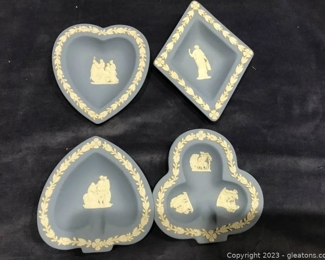 Lovely Wedgewood Blue Jasperware Bridge Card Set