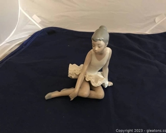 Nao By Lladro Figurine of Seated Ballerina Girl