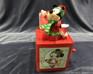 Mickey Mouse Christmas Jack in the Box