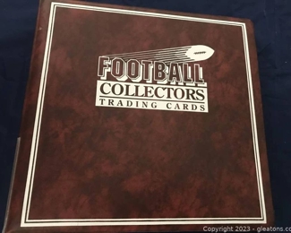 Upper Deck Football Cards in Album