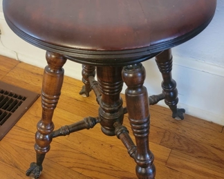 Antique Piano Stool