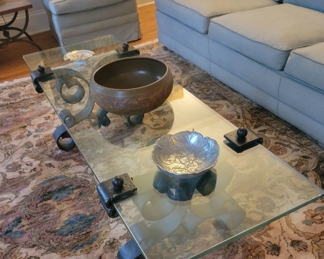 Iron & Glass Coffee Table