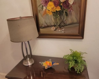 Desk and Foral Art