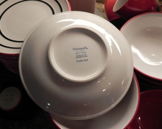 Pfaltzgraff Empire Red Dinner Set