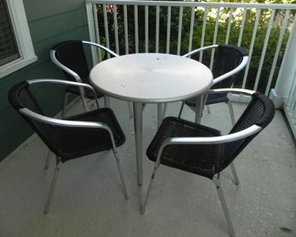 Outside Table with Four Chairs