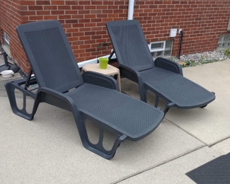 Outdoor Lounge Chairs ( cushions not pictured)