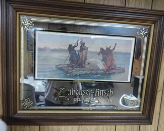 Anheuser Busch American Indian Vintage Mirror