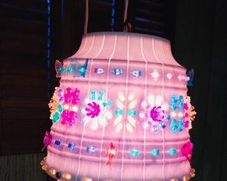 Vintage Lawnware Swag Style Lamp , Lite Bright Style